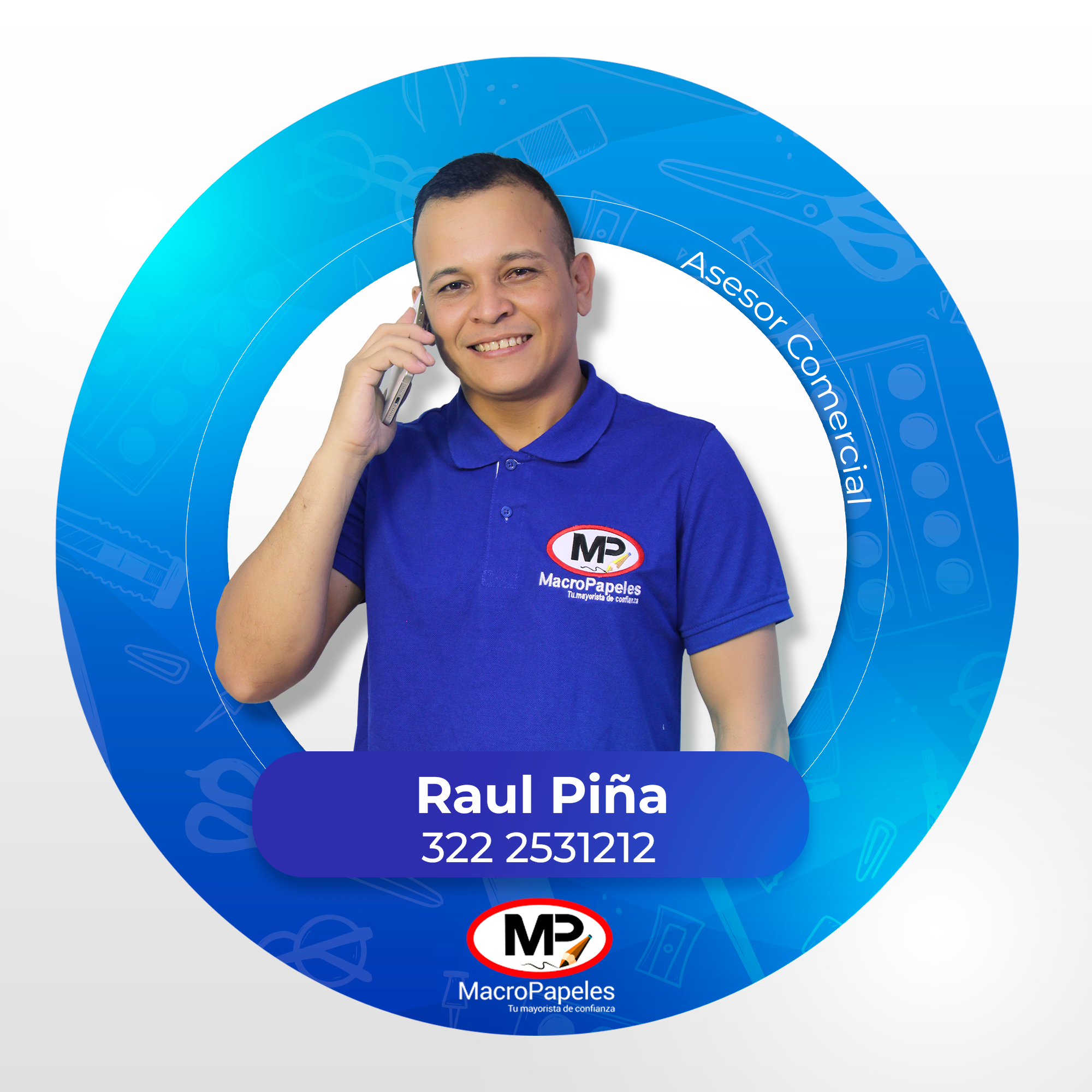 Raúl Piña, Asesor Comercial Venezuela