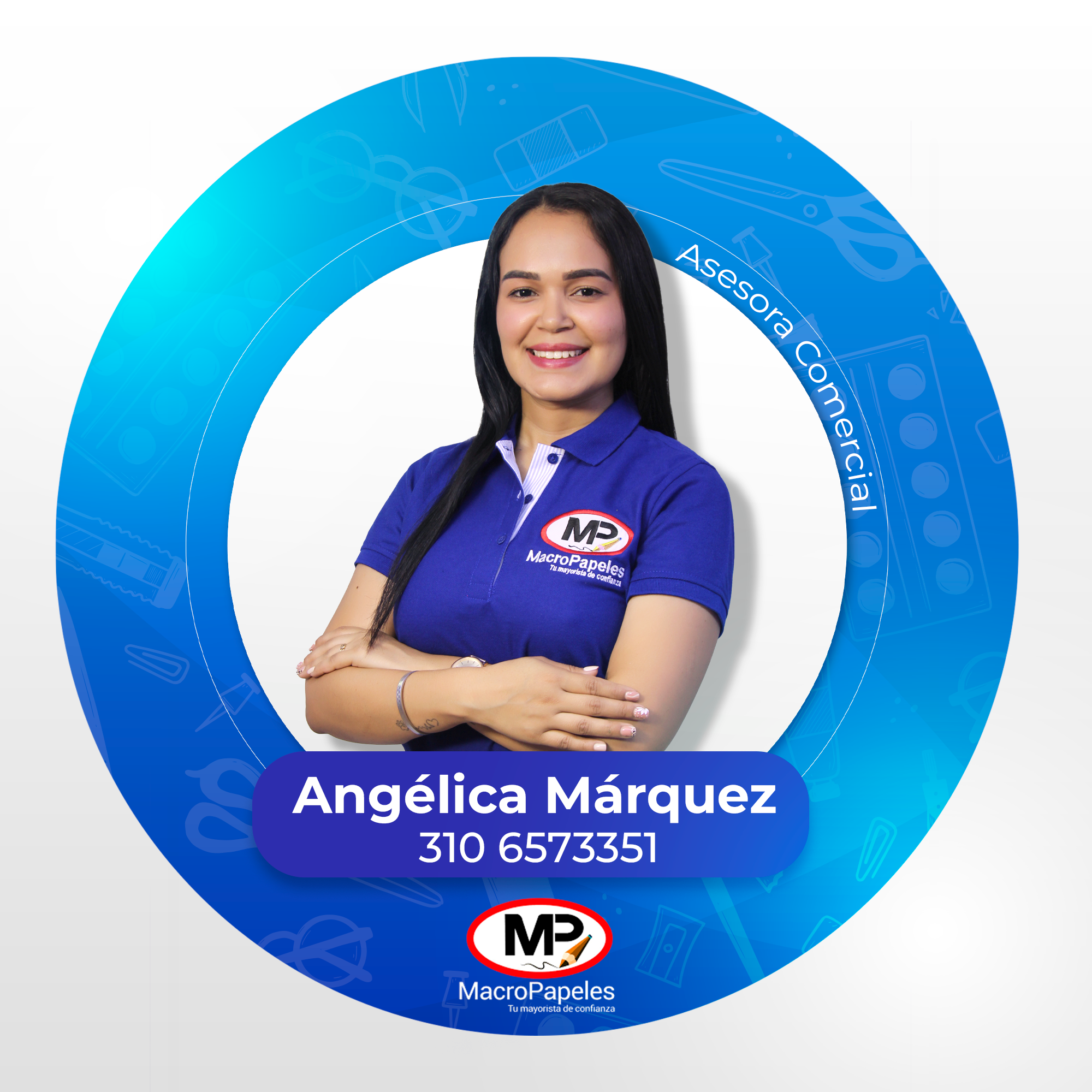 Angélica Márquez, Asesora Comercial Colombia